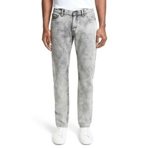 SATURDAYS NYC Luke Straight Leg Jeans Washed Black
